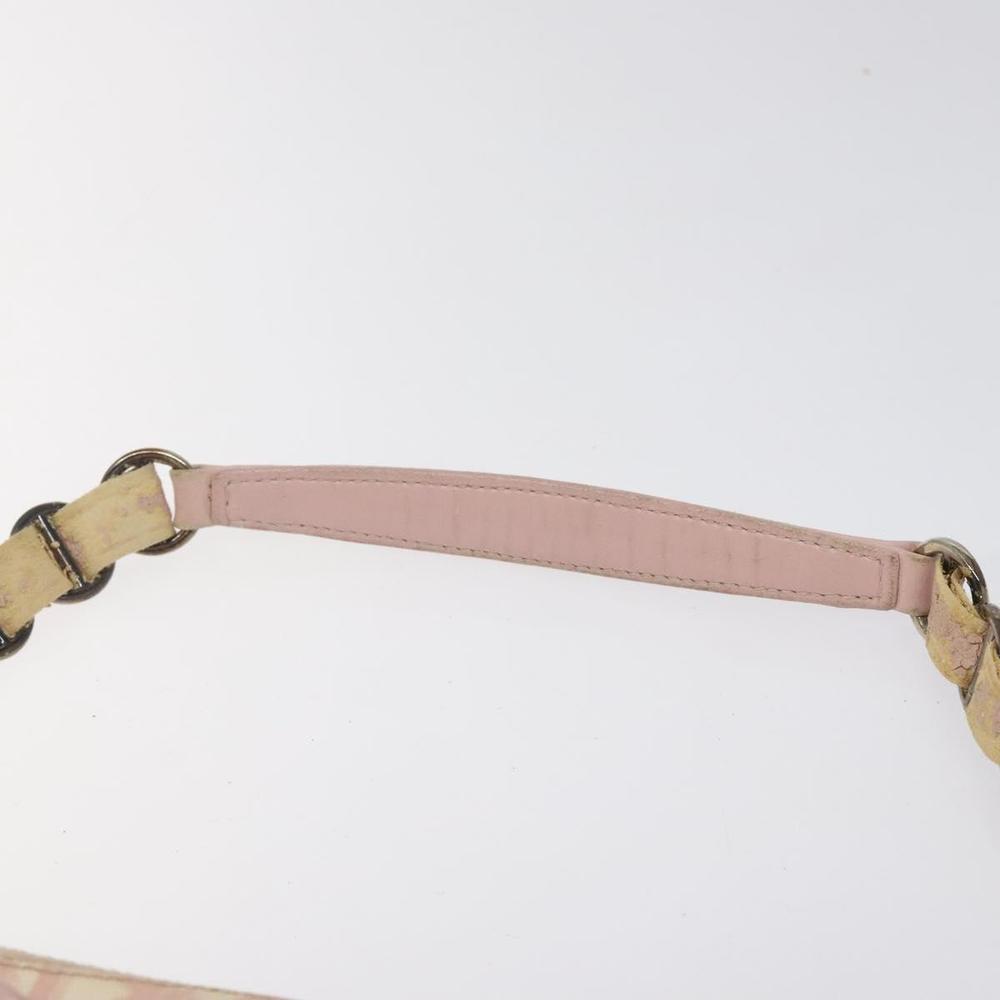 Christian Dior Trotter Canvas Romantic Chain Bag PVC Pink Silver Auth 124129 - Picture 14 of 16